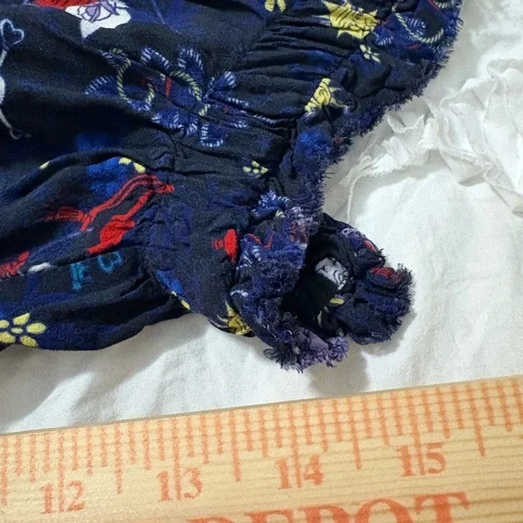 Zadig & Voltaire Theresa Tatoo Pirate Print, Viscose Blue Blouse. Relaxed fit. - Picture 11 of 16